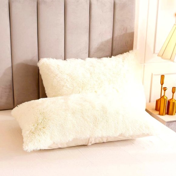 💗 Queen Comfy Plush Shaggy Duvet Cover Luxury Super Soft Velvet Bedding w Shams - Picture 3 of 7